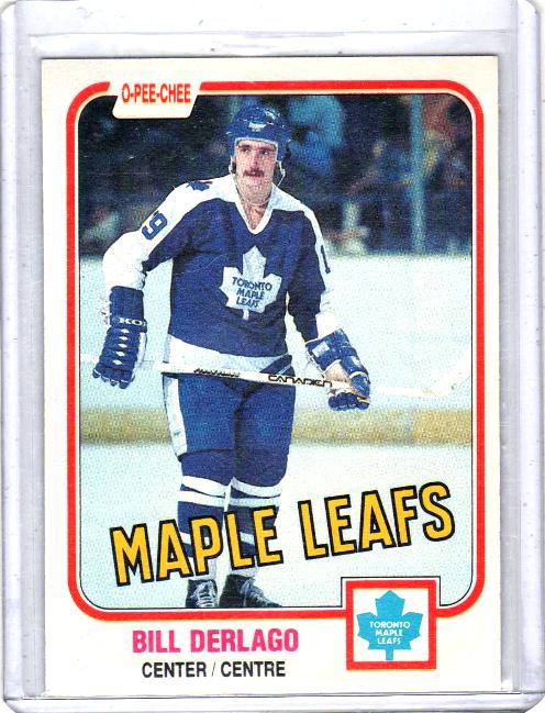 1981 O-Pee-Chee  Bill Derlago  Card #305 - Toronto Maple Leafs